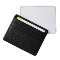Blank PU Leather Sublimation Credit Card Holder Wallet