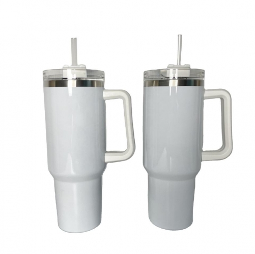 40oz White Insulated Sublimation Thermal Bottle