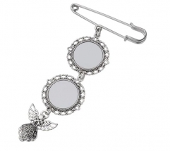 Angel Wings Charm Brooch