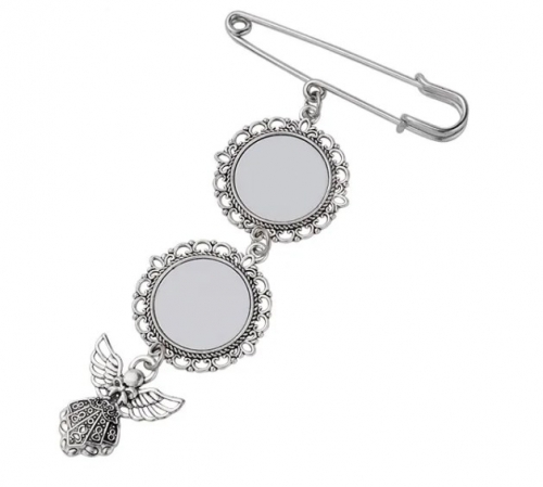 Angel Wings Charm Brooch