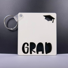Grad Hat Keychain