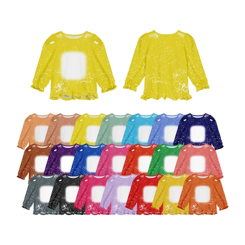 Ruffle Long Sleeve Tops