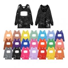 Faux Bleach Hooded Robes