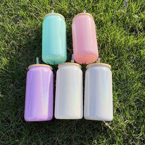 20oz Rainbow Glass Can