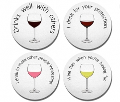 Wine Glass Coaster