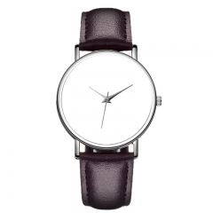 Dark Brown Sublimation Leather Watch