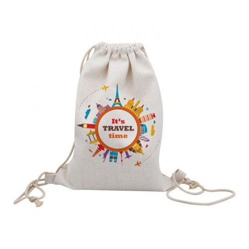 Sublimation Linen Drawstring Bag