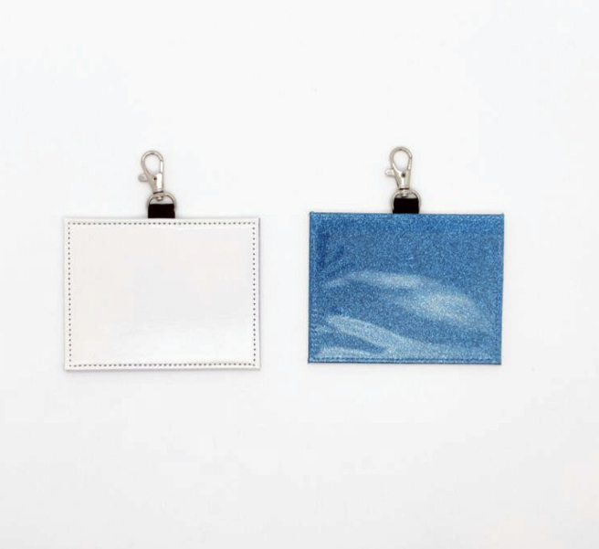 Glitter Sublimation Leather Badge