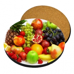 Sublimation HD MDF Wood Coasters with back cork