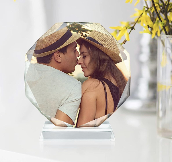Octagon Sublimation Blanks Crystal Plaques