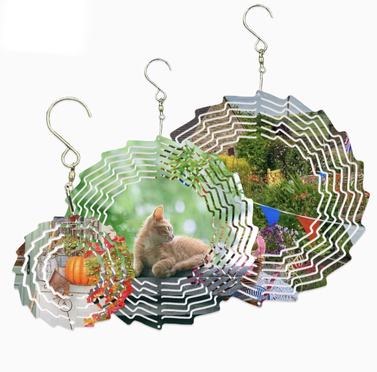 3" 8" 10" Sublimation Wind Spinners