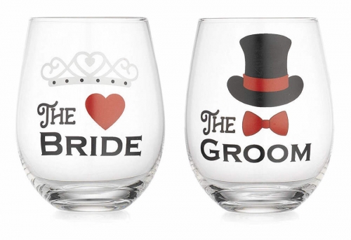 300ml Sublimation Glass Red Wine Mug