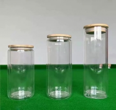 Snow Globe Sublimation Glass Tumbler 12oz 16oz 20oz