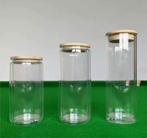 Snow Globe Sublimation Glass Tumbler 12oz 16oz 20oz