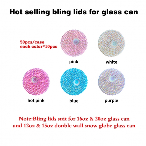 Bling lids for Glass Can