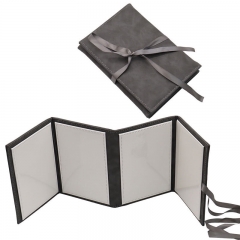 Grey Sublimation Leather Folding Album