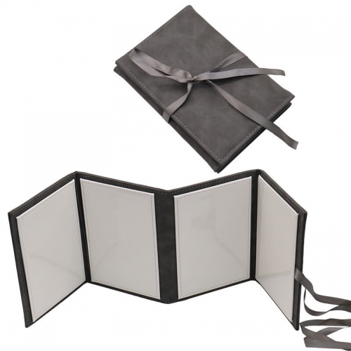 Grey Sublimation Leather Folding Album