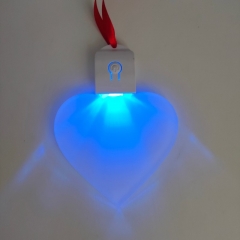 Heart Sublimation LED Pendant