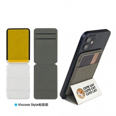 Leather Sublimation Phone Stand Card Holder Wallet