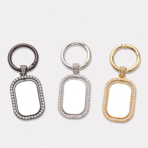 Gold Silver Sublimation Keychains