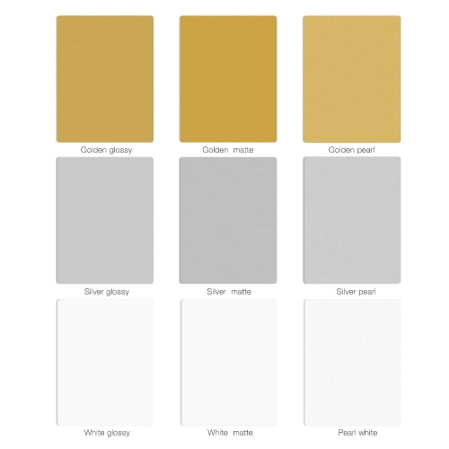 White Gold Silver Sublimation Aluminum Sheets