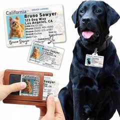 Sublimation MDF Dog Tag+PET Wallet Card