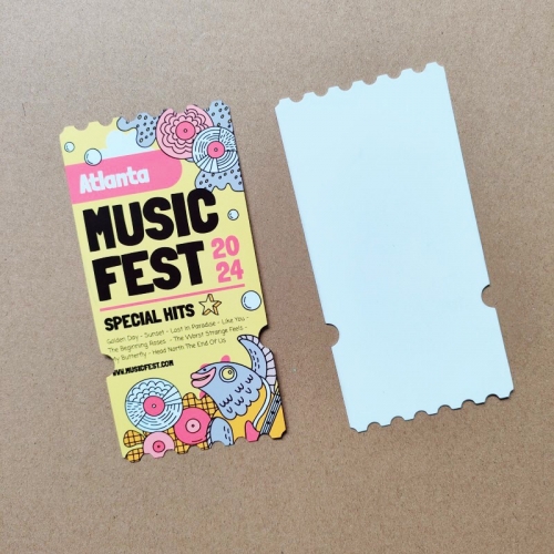 PET Sublimation Concert Ticket