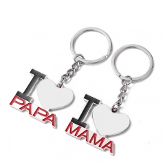 PAPA MAMA Sublimation Keyrings