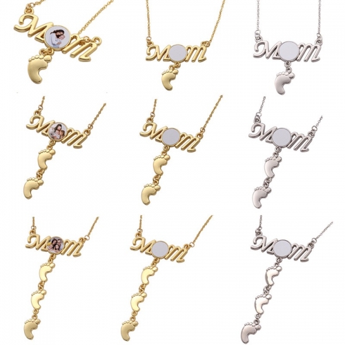 Mom Sublimation Necklace Jewelry