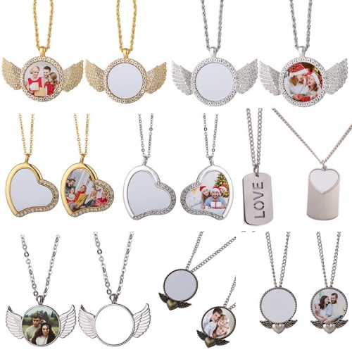 Angel Wing Sublimation Necklace Jewelry