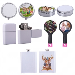 Sublimation Hair Brushes Wine Flask Pill Box