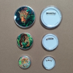 S M L Sublimation Button Name Badge
