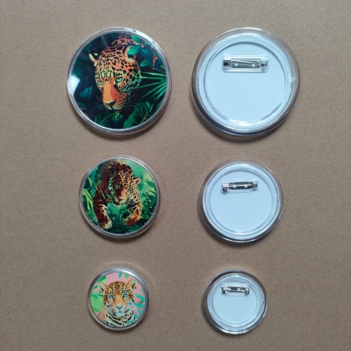 S M L Sublimation Button Name Badge