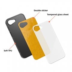 Tempered Glass Sublimation TPU Phone Case