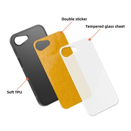 Tempered Glass Sublimation TPU Phone Case