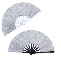 13 inch Silver Sublimation Clacker Folding Fan