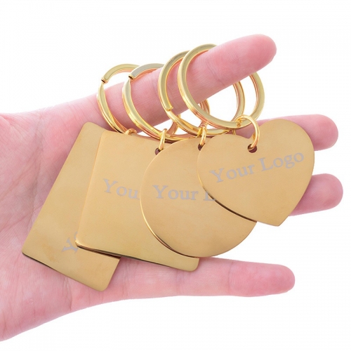 Laser Engraving Metal Keychain Dog Tag