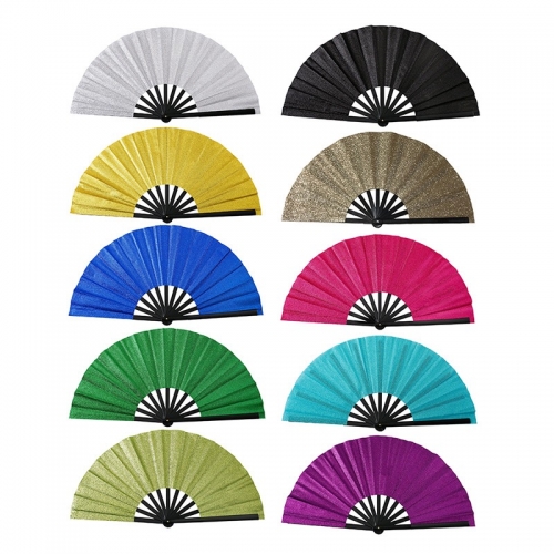 Glitter Sublimation Clacker Folding Fans