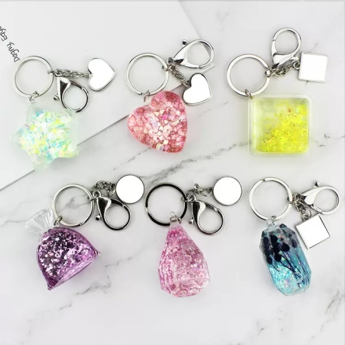 Sublimation Quicksand Keychain