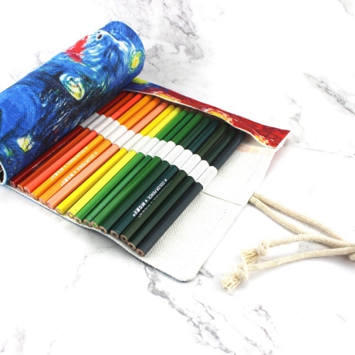 Sublimation Pencils Set with Roll up Canvas Case
