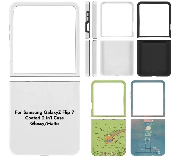 Galaxy Z Flip 7 3D 2 in 1 Sublimation Coated Phone Case