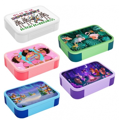 Round Rectangle Sublimation Lunch Box