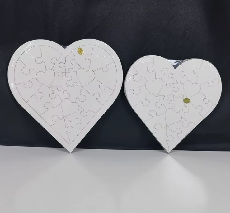 Heart Wooden Sublimation Puzzle Blanks