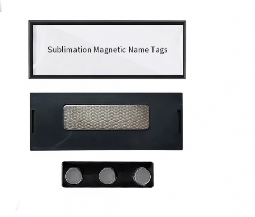 Sublimation Magnetic Name Badges With Aluminum Sheet