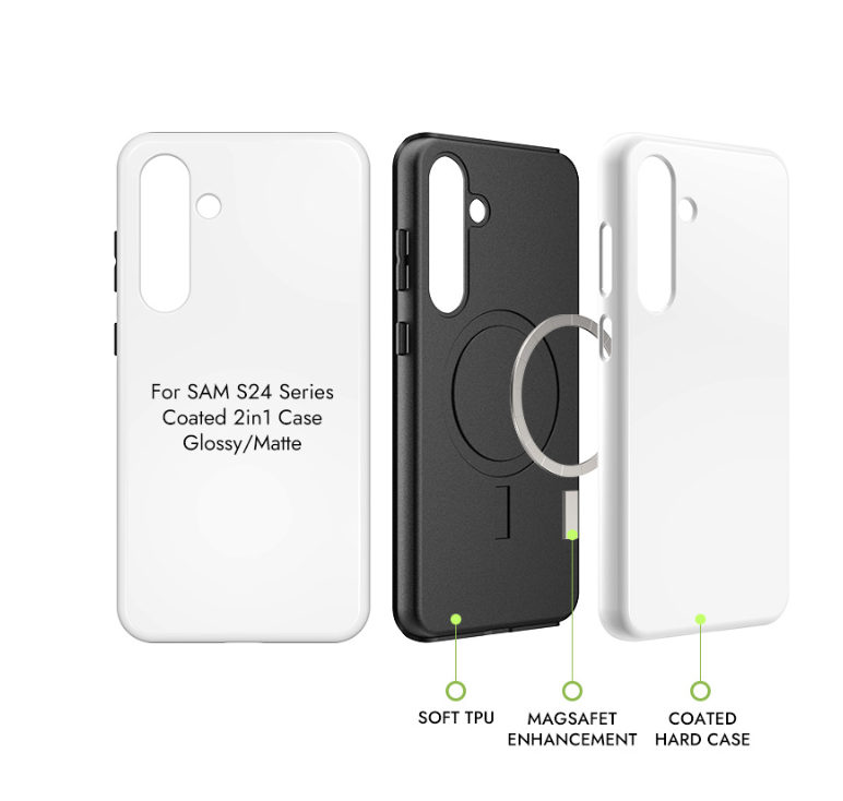 S24 Magsafe 2 in 1 Sublimation Phone Case