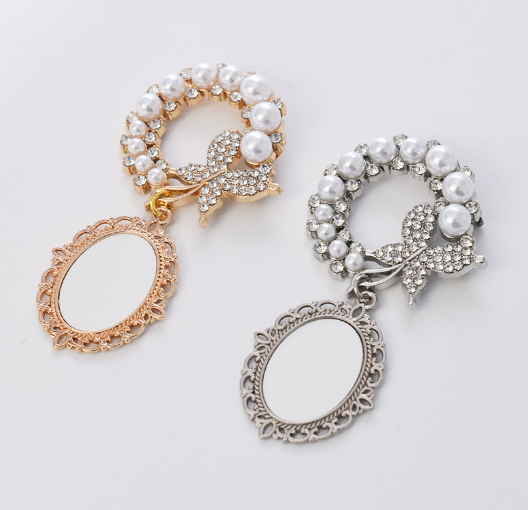 Oval Sublimation Brooch Breastpins