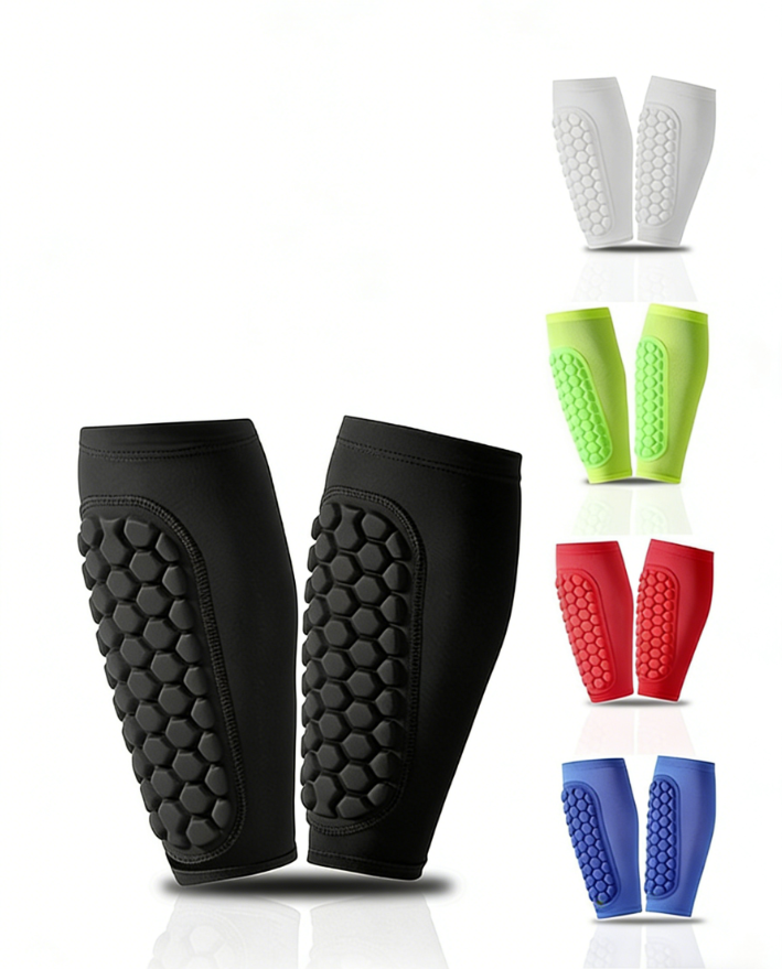 Built in Sleeve Shin Pads Gel Shin Guards