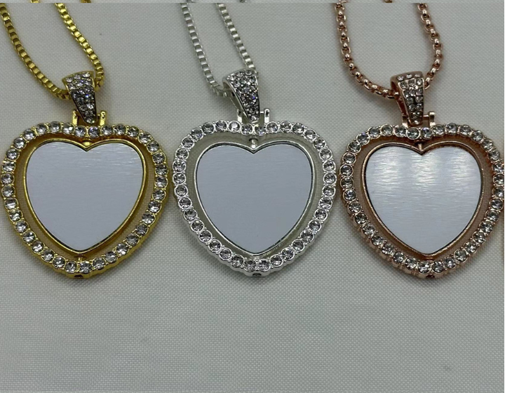 Rotating Sublimation Necklaces Jewelrys