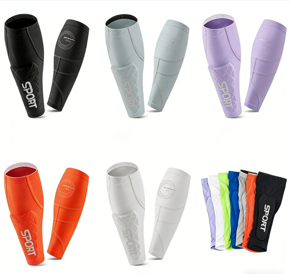 Soccer Built in Shin Pads Shin Sleeves Shin Guards