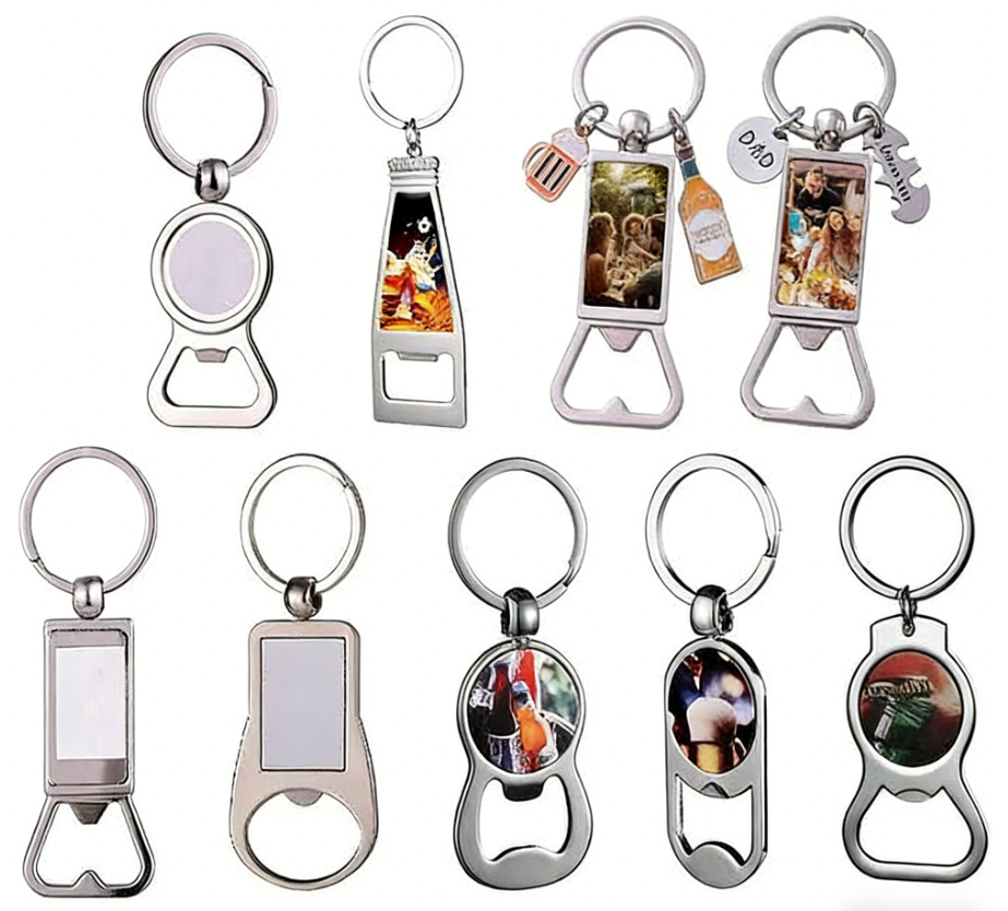 Sublimation Bottle Opener Keychains
